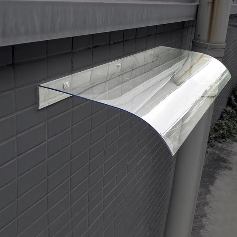 Auvent de fenêtre en polycarbonate avec protection durable pluie et neige