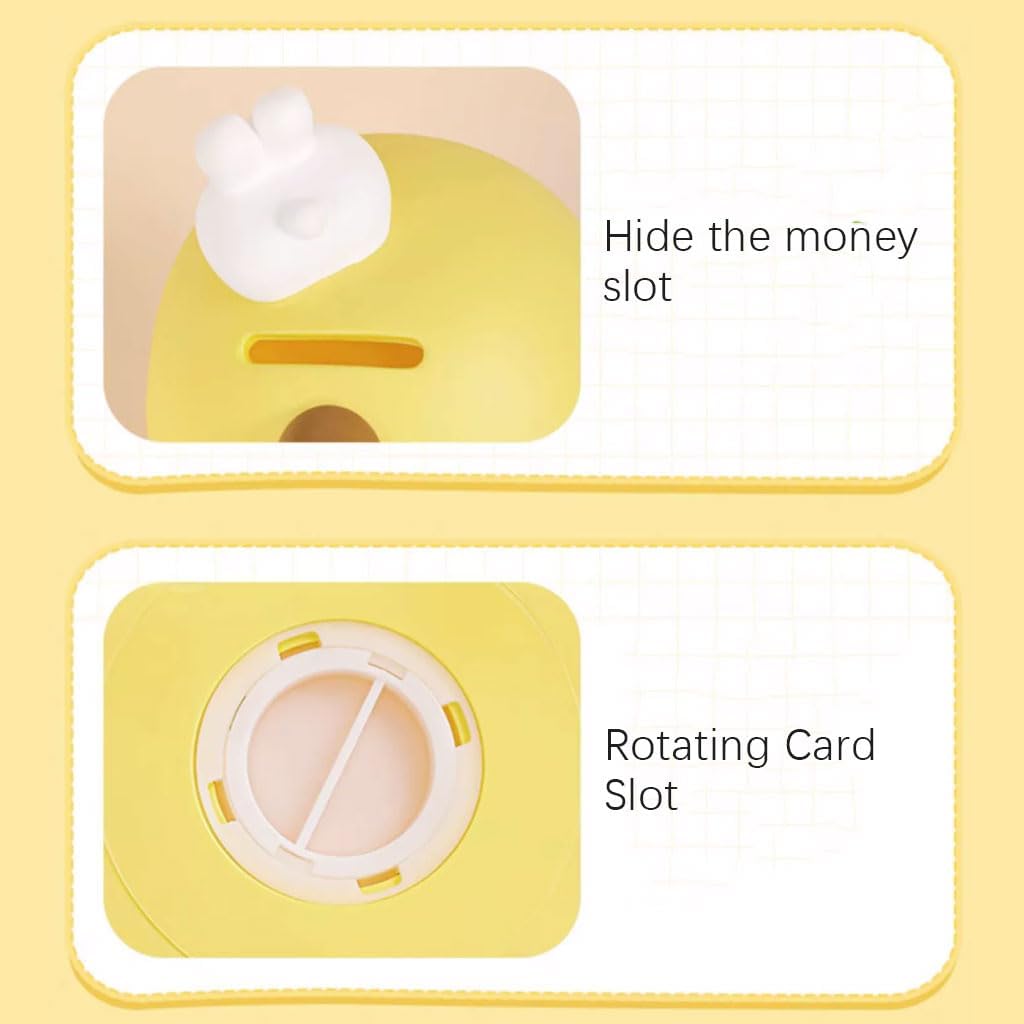 絶妙な 創造的な貯金箱柔らかいプラスチック製のかわいいコインボックスデスクトップ装飾品、蓋を開けることができます 保管が簡単 貯金箱 おしゃれ  かわいい 子供 硬貨 コイン お札 紙幣 鍵付き 家型 可愛い 飾り付き 手提げ金庫 おもちゃ 大容量 小銭投入ボックス お金 ...