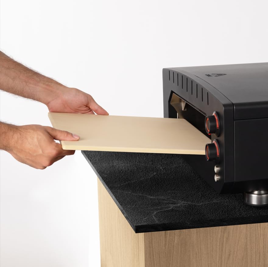 Miniatura 9 de Aspect Living Slice Box - Horno eléctrico para pizza al aire libre, cocina en encimera, calienta hasta 750 grados, termómetro digital, piedra de