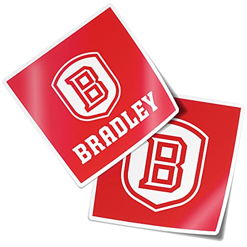Desert Cactus Bradley University Sticker BU Braves Vinyl Decal Laptop Water Bottle Car Scrapbook (4 Inch Set V1)