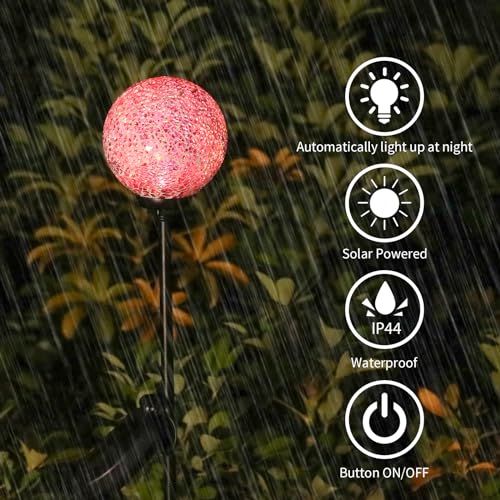 VCUTEKA-Solar-Garden-Lights-Mosaic-Solar-Lights-Outdoor-Decor-Pathway-Light-Waterpoof-LED-Stake-Light-for-Landscape-Lawn-Patio-Yard-Decoration-1-Pack VCUTEKA Solar Garden Lights Mosaic Solar Lights Outdoor Decor Pathway Light Waterpoof LED Stake Light for Landscape Lawn Patio Yard Decoration 1 Pack
