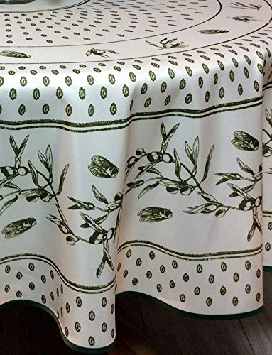 Tovaglia provenzale rotonda antimacchia 180 cm