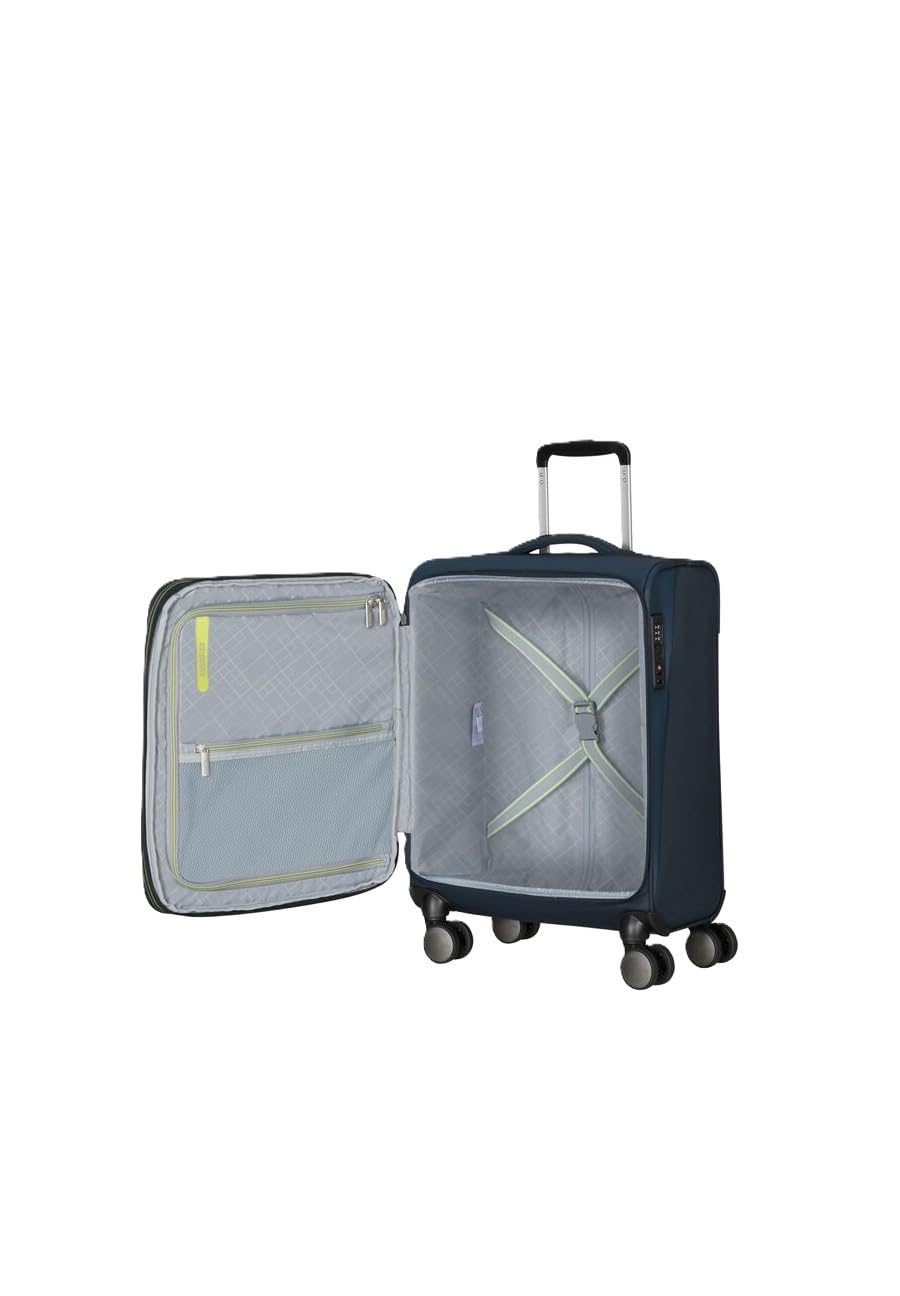American Tourister carrello Wanderlite Spinner Exp. TSA Dark Navy blu scuro