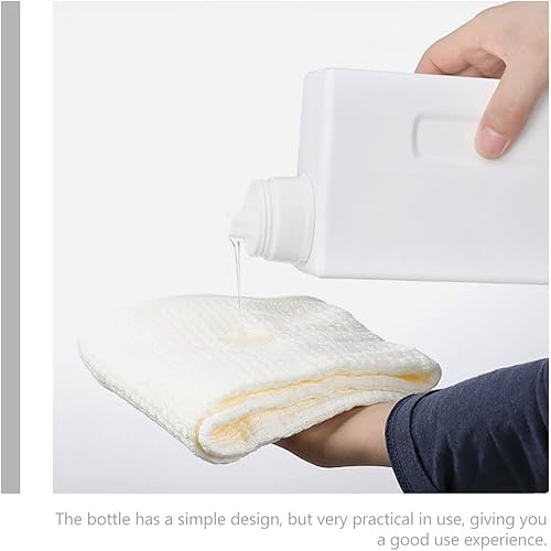 Miniatura 5 de Zerodeko Paquete de 2 botellas vacías recargables de detergente de 33 onzas con tapas a prueba de fugas para viajes y uso doméstico