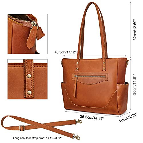 Bolso Tote Grande de Cuero Genuino para Mujer miniatura 5