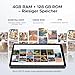 DOOGEE Tab A9 Pro Android 15 Tablet 10 Zoll, 20GB RAM+128GB ROM(2TB TF) Android Tablet, 10,1" HD IPS Display Gaming Tablet, 6580mAh, Unisoc T310, 8MP AI Camera, 5 WiFi/GMS/Face ID/BT 5.0/3,5mm Jack
