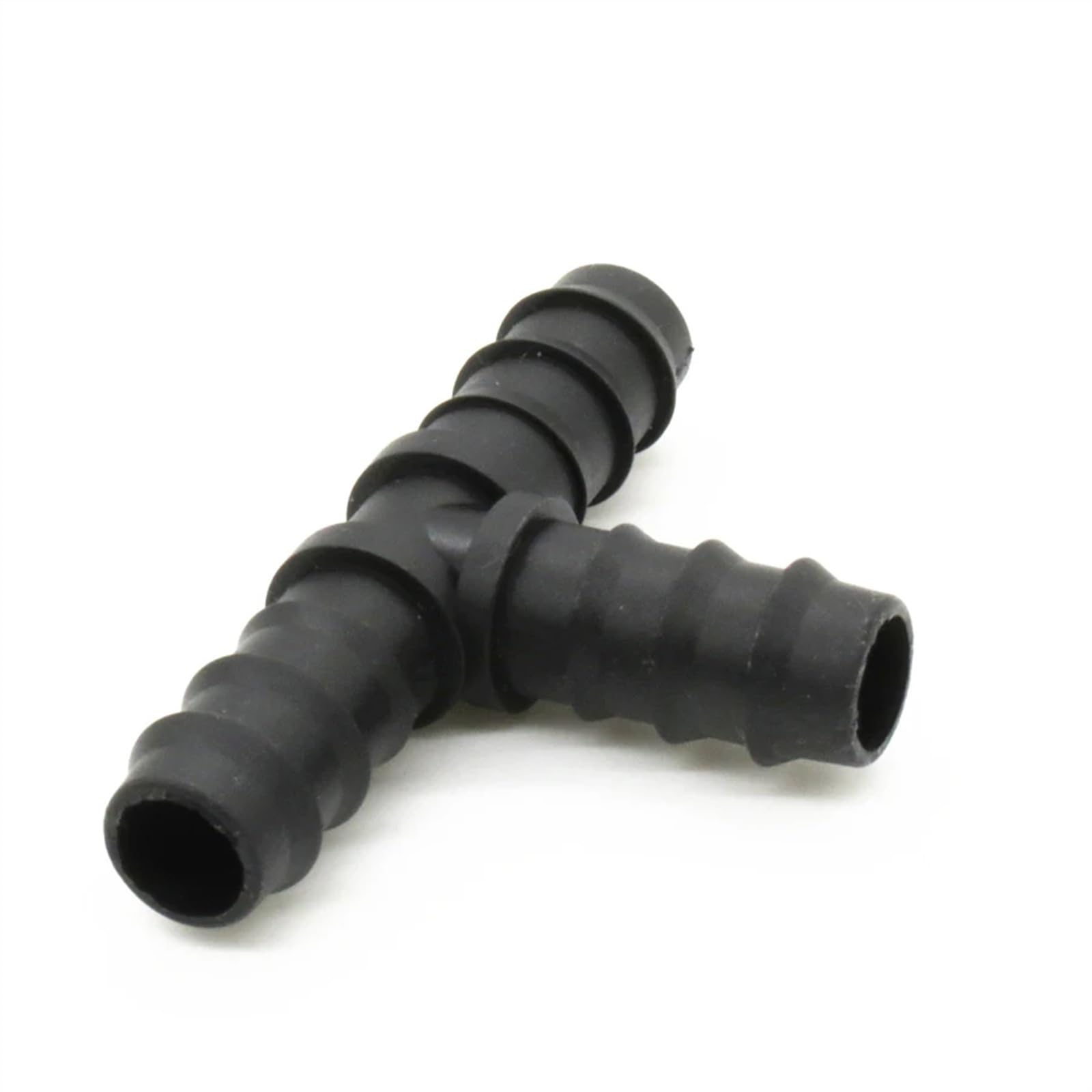 Conector en T de tubería de agua de PE con púas DN16, adaptador de acoplamiento de riego de jardín, junta de tubería de agua, piezas de riego, 100 Uds.