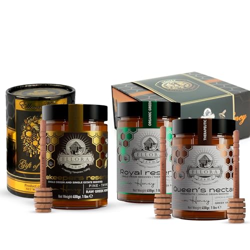 Ellora Farms Greek Honey Bundle – Pine & Thyme Raw Honey miniatura 1