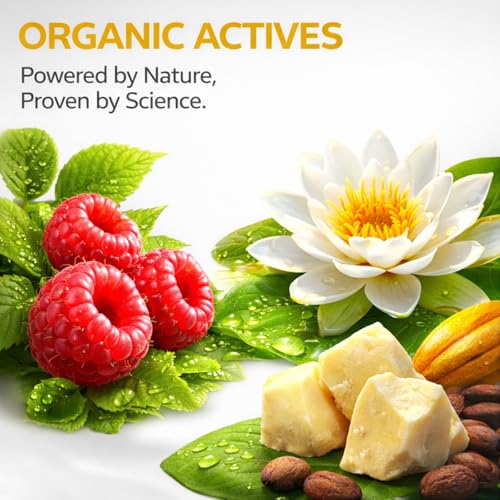 Image of NutriGlow Advanced Organics Anti-Pollution Sunscreen SPF 50 PA+++ | No White Cast | Raspberry Seed Oil + White Water Lily | Broad Spectrum UVA /UVB & Blue Light Protection | Non-Greasy, for Men & Women | 100ml