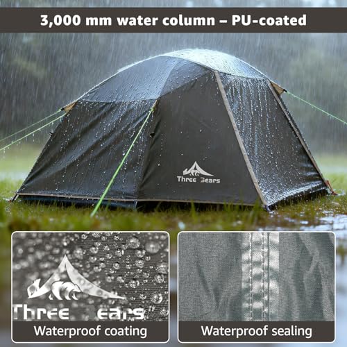 Carpa para camping para 2 personas impermeable y ligera miniatura 2