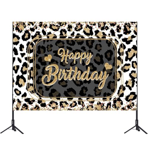 Toile de fond de fête personnalisée guépard avec impression haute définition