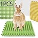 Feet Pad Guinea Pig Playpen Mat for Kitten Puppy Reusable 30x30cm Bunny Resting Mat with Hole Small Animal Cage Mat, Green