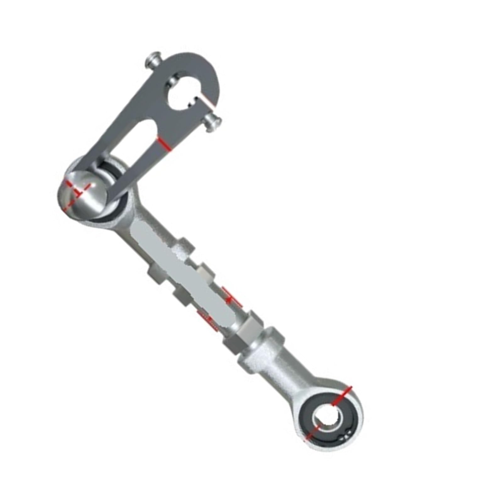 Roulement à billes SI6 pour bras oscillant mécanique - Filetage M6 50mm