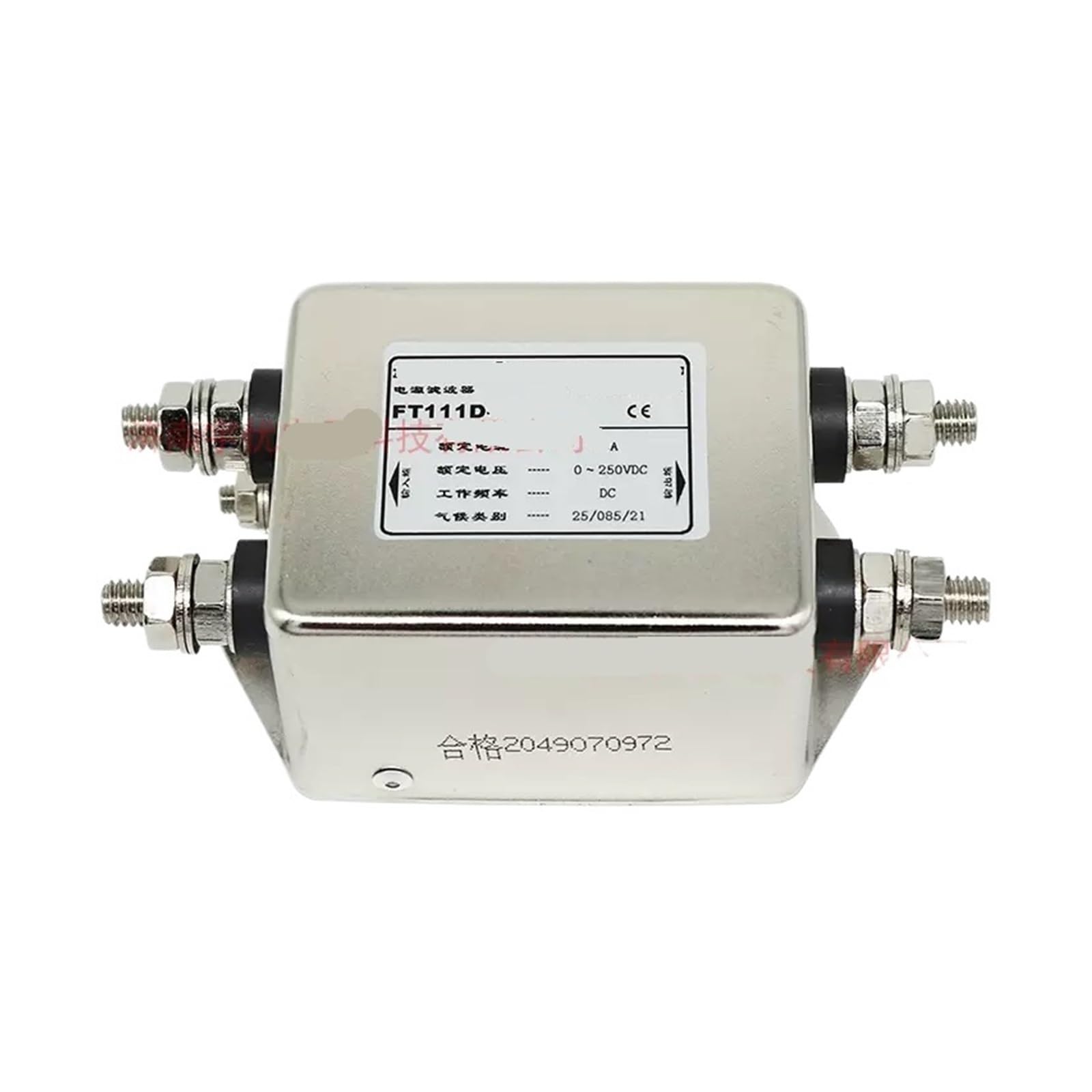 CAAUYXZW FT110D FT111D DC power filter 12V 24V car audio fever electromagnetic purification anti-interference 220V(FT111D-30 Bolt type)