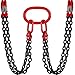 VEVOR Chain Sling 5/16 Inch X 5 Ft Chain Sling for Engine Hoist G80 Alloy Steel Lifting Sling Chains 3 Ton with 4 Leg Grab Hooks