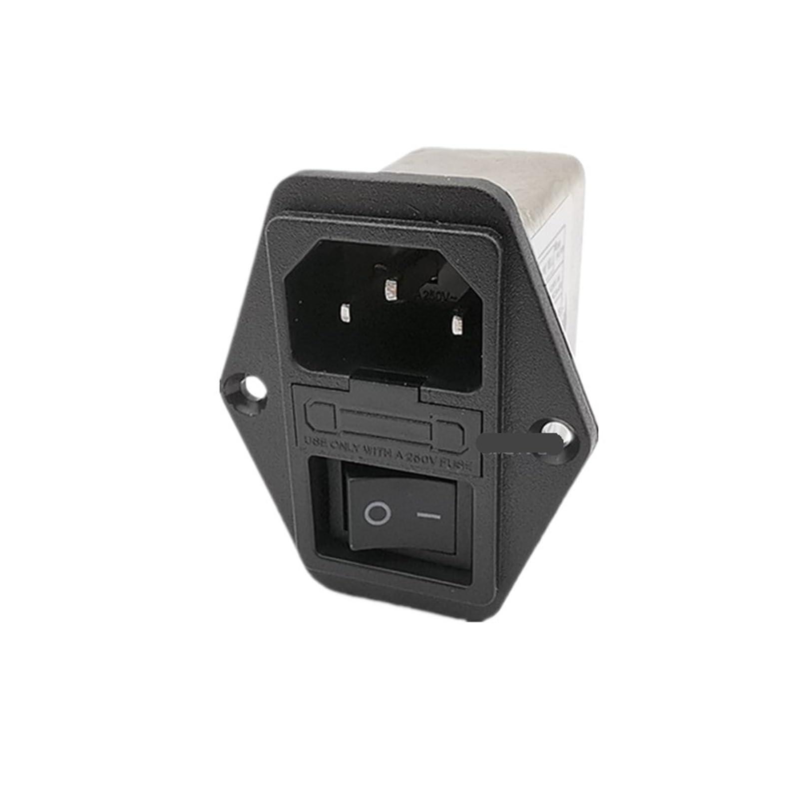 JJHQOKYNA CW2 series single phase 220V AC power filter CW2A-10A-T with fuse 10A 6A socket type purifier(CW2B -06A- T 6A)