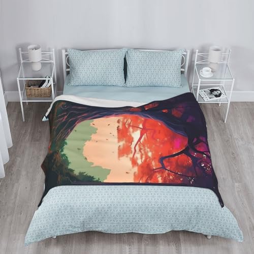 Couverture flanelle legere 152 x 203 cm contre le froid du canape - 5