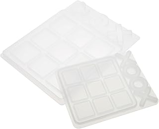 Anneome 2 Pçs Molde De Xadrez Moldes De Resina Artesanato Moldes De Resina Artesanato Para Moldes De Silicone Tabuleiro De Xadrez Moldes De Silicone Para Resina Sílica Gel Branco DIY