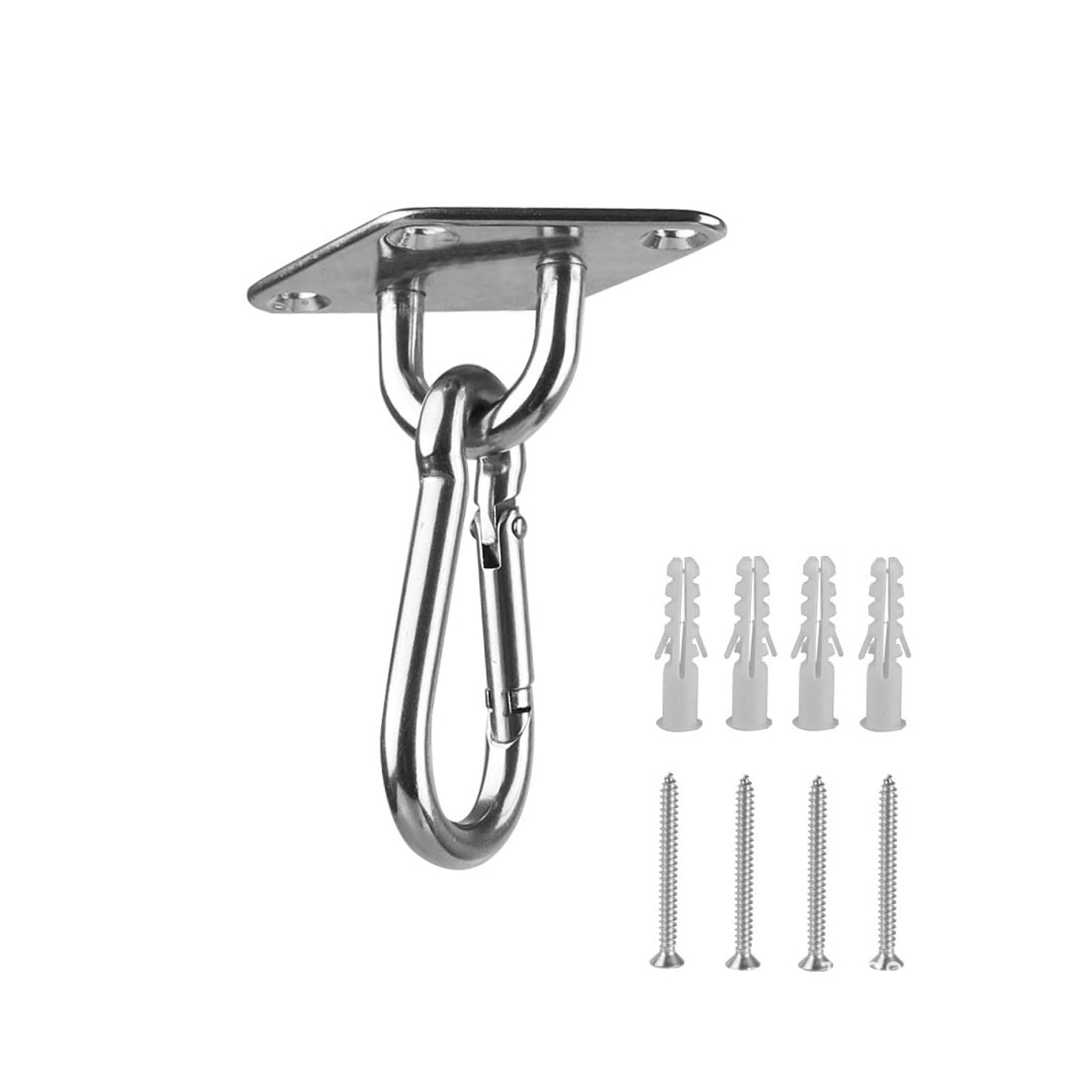 Schaukelhaken für Yoga 2 Sets Robustes Hängematten-Aufhängeset, Wand-/Deckenhaken for Baumschaukel, Seil, Hängematte, Stuhl, Yoga, Hardware-Set, Aufhängehaken für Yoga, Gym(M6)
