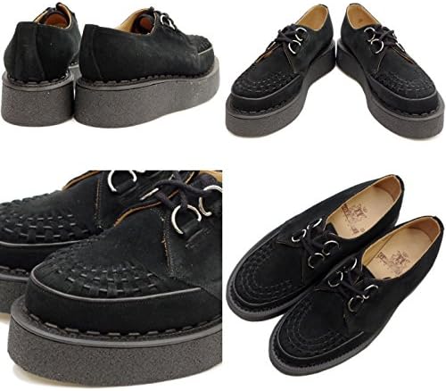 4352□ジョージ・コックス 3588 メンズ スエード ラバーソール 黒