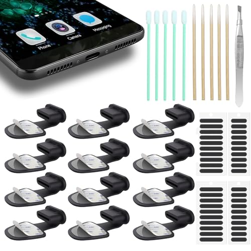Tapas de cobertura antipolvo USB C antipérdida para evitar pelusas en el puerto de tu iPhone 15