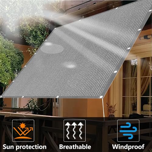 Toile pour serre et terrasse contre le vent violent : maille perméable