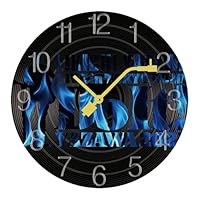 Amazon.co.jp: 掛け時計 置き掛け兼用 矢沢永吉 75 静音 ウォール