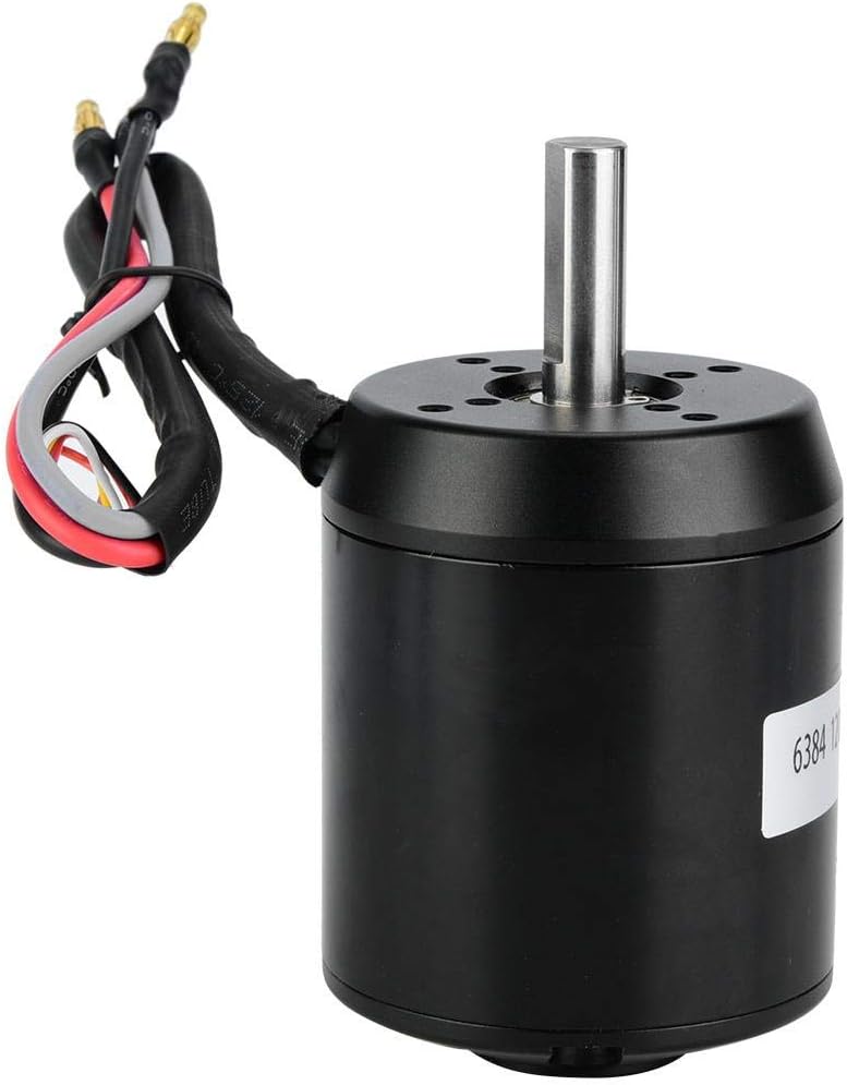 Hongzer Scooter Motor, 6384 120KV BLDC Outrunner Brushless Sensored Motor with Hall Element for Electric Balancing Scooter Skateboard