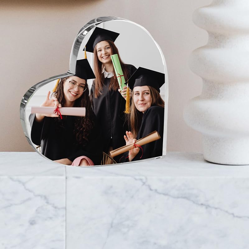 D-Story Regalo De Foto De Graduación Personalizado, Placa Acrílica Personalizada Con Foto LED Luz Nocturna, Regalos De Graduación Para Hija, Hermana, Novia, Amiga