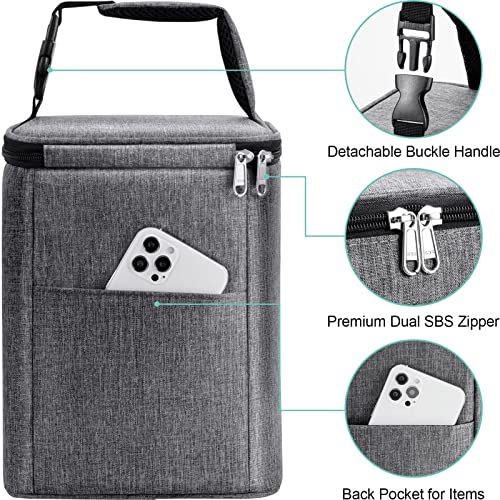 Breastmilk Cooler Bag Insulated Baby Bottle Bag, Reusable Baby Bottle Tote Bag For Up To 6 Bottles 4 Large 9 Oz Bottles, Freezer Lunch Bag, Perfect For Daycare Travel Or Back To Work Nursing Mom #TOP6