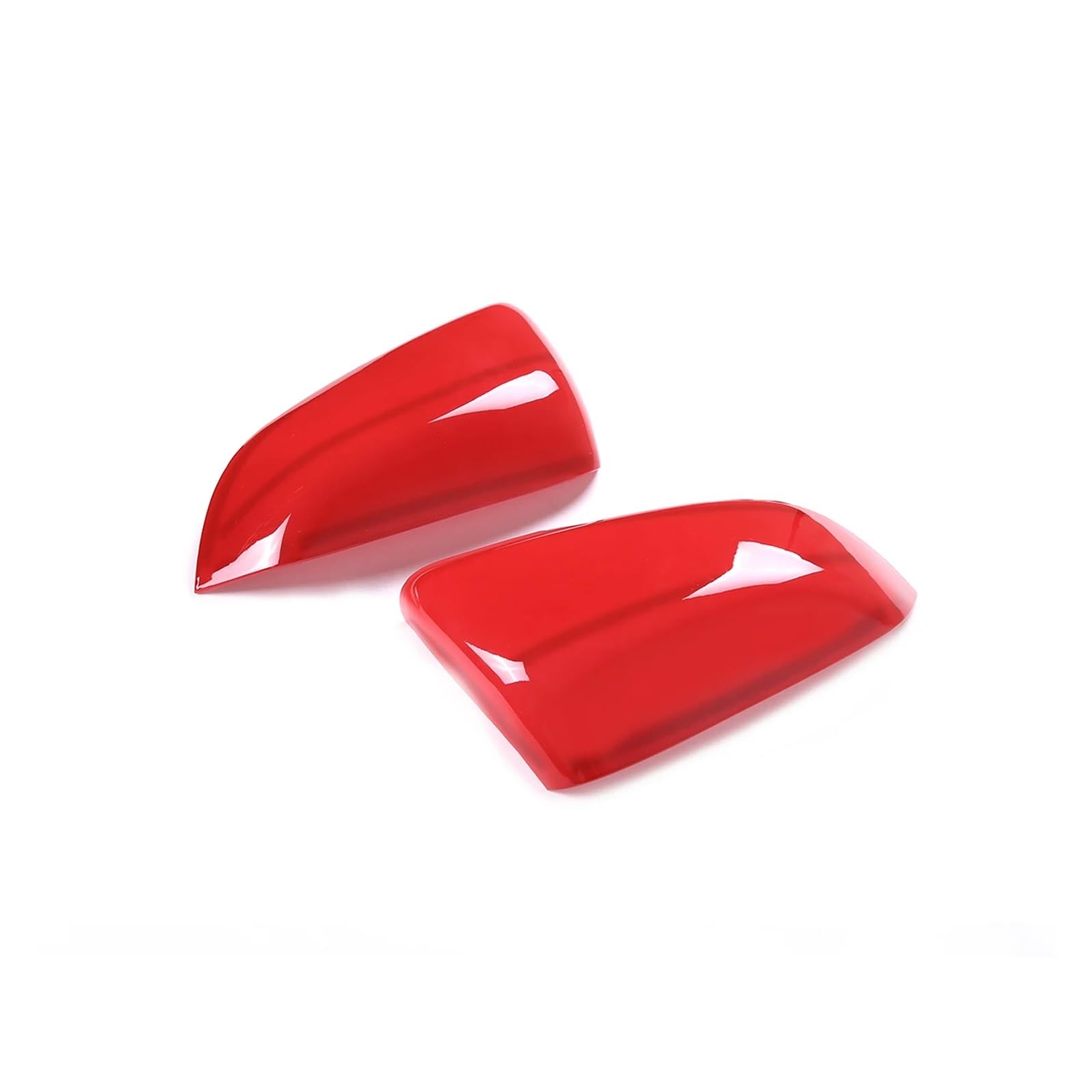 Interior Trim for Toyota GR for Supra MK5 A90 2019-2023 ABS Carbon Fiber Car Rearview Mirror Protective Cover Trim Sticker Cover Trim Sticker(Red)