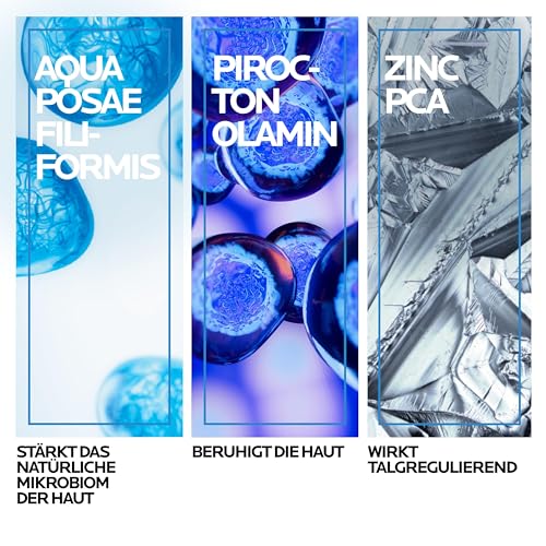 La Roche Posay Intensivpflege für schuppende Gesichtshaut, Bei seborrhoischer Dermatitis, Mildert schuppende Haut und Rötungen, Mit Thermal Dermobiotic und Zink, Toleriane Kerium DS, 40 ml