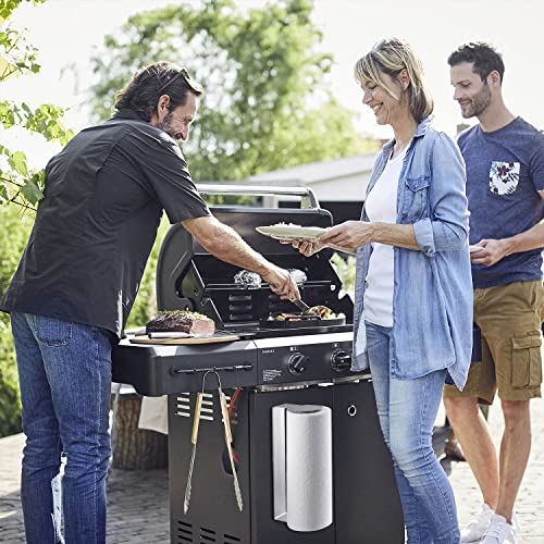 Kegii Magnetic Paper Towel Holder - Paper Towel Roll Holder With Strong Magnetic Backing For Refrigerator, Grill, Bbq, Toolbox, Workshop, Garage, Silver Stainless Steel #TOP5