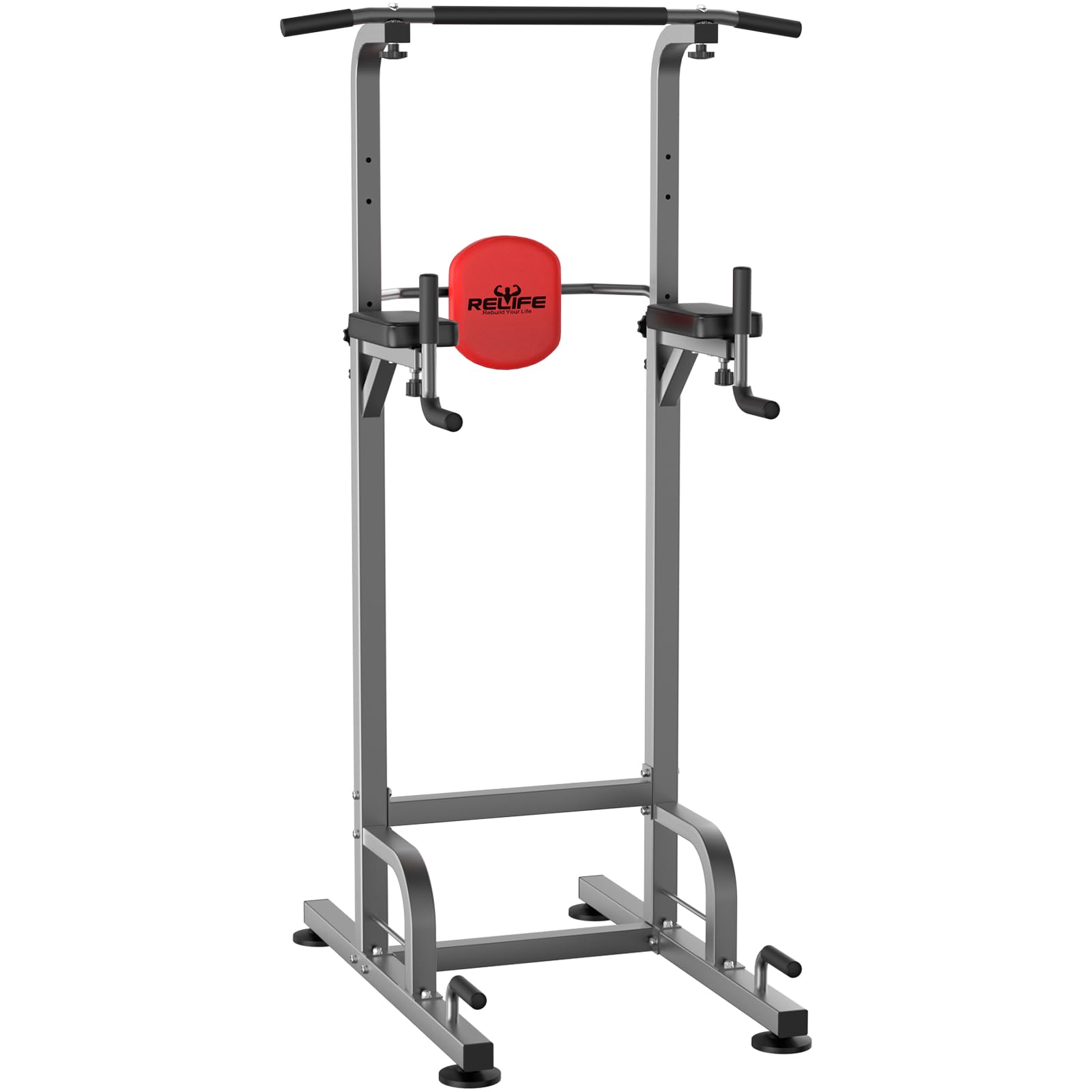 RELIFE REBUILD YOUR LIFE Pull Up Bar Free Standing Power Tower for Home Gym