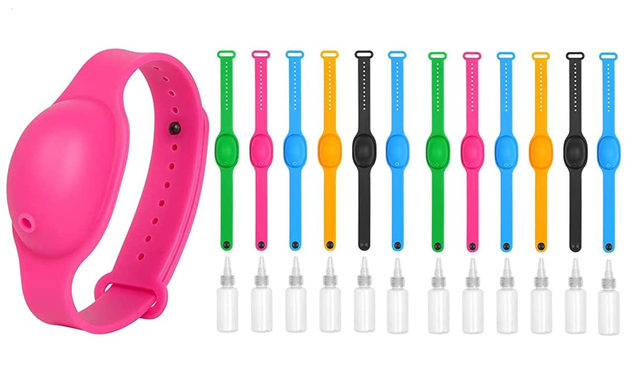 IRIS Sanitizer Dispenser Bracelets - Portable, Colorful, and Convenient (Pack of 12)-image-1