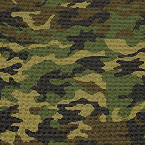 HEKO PANELS Tela Para Tapizar Impermeable Por Metro Telas Tintada Para Sofas Gruesa Resistente Al Desgaste Antimanchas Sillas Loneta Estampada Camuflaje Woodland 1 Metro 155 x 100 cm