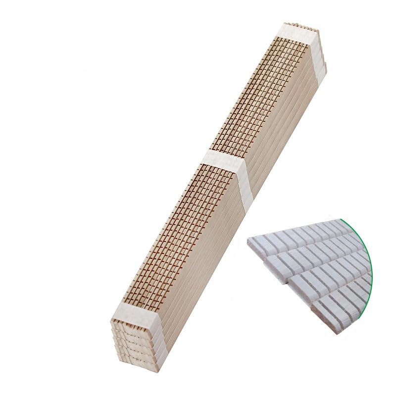 Acoustic Guitar Kerfing Lining Strips – Solid Wood Inner Body Support & Side Reinforcement Luthier Guitar Building,Repair&Restoration on Acoustic,Classical & Folk Guitars (8 Cypress Wood Arc)