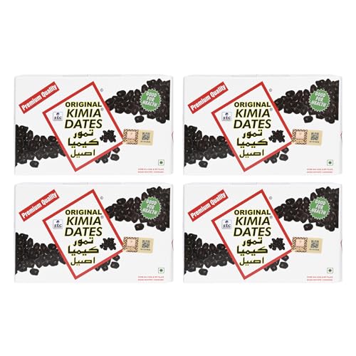 Image of Kimia Dates Original Mazafati Dates - Pack of 4 (500gm Each) | Juicy & Delicious Khajoor, Khajur | Healthy Snacks | Rich in Fibre | Perfect for Snacking (Carton Box)