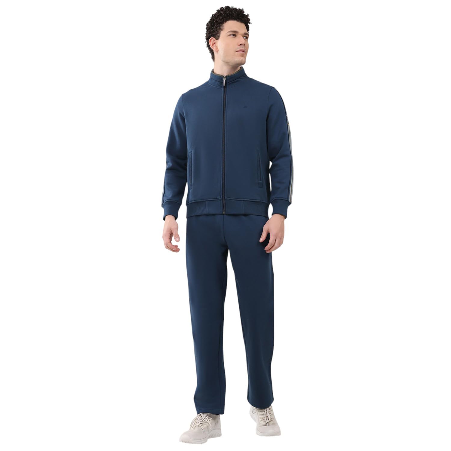 monte carlo Men’s Regular Fit Collared Neck Full Sleeve Solid Winter Tracksuit | Soft Warm Material | Stylish Sports & Casual Winter Wear for Men (Pack Of 1)-picture-31