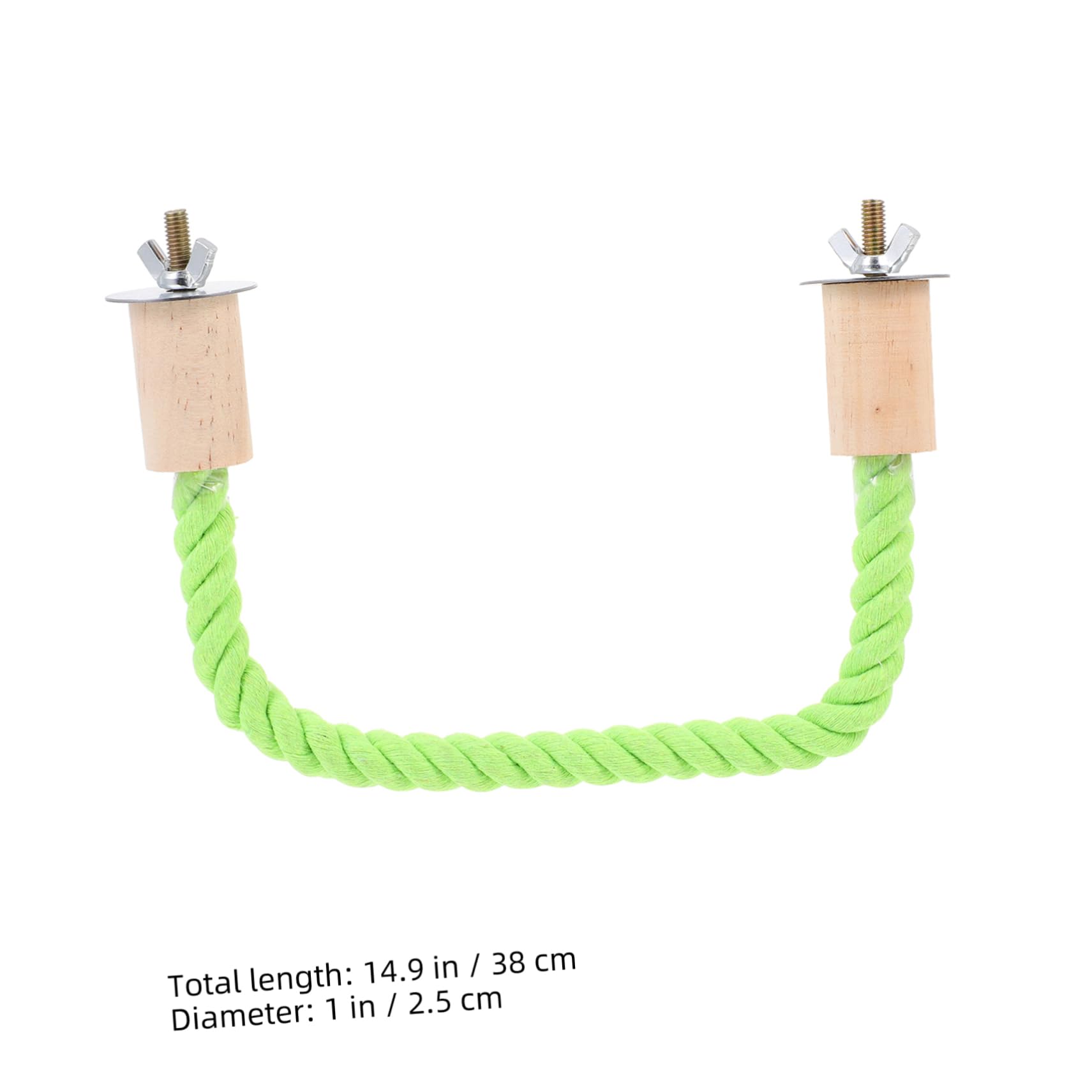 COLLBATH 2pcs Parrot Stand Rods for Bird Play Durable Standing Stick Accessories for Playtime Rest and Exercise Bird Cages Engaging Parrot Chewing