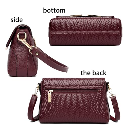FSD. WG Crossbody Bags for Women Leather Ladies Shoulder Purses with Chain Strap Stylish Clutch Purse3