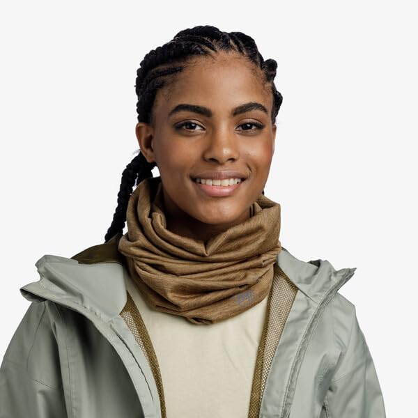 Image of Buff Lightweight Merino Wool Neck Gaiter, 100% Ethically Sourced Wool,Versatile, Temperature Regulating Face Mask