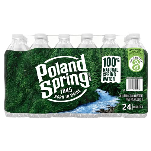 Image of Poland Spring Maine Spring Bottled Water - 16.9 Fl Oz, 96 Pack