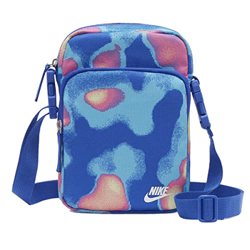 Nike Heritage Crossbody Bag Damen Umhängetasche aus Polyester in Blau und Pink. blau/pink