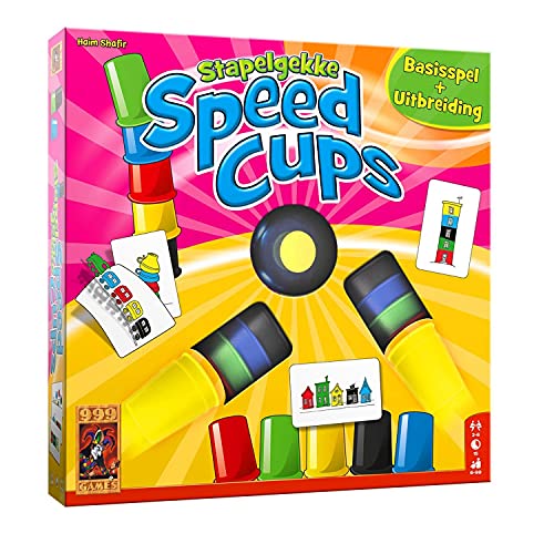 Speed Cups 999Games juego de cartas rapidez visual y cubiletes apilables para toda la familia