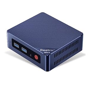 Beelink Mini PC mit Alder Lake N95 (Bis zu 3.4 GHz), 12 GB LPDDR5 RAM, 512 GB SSD, MINI S12 Computer Support Dualer HDMI, 2.5G LAN, WLAN, Bluetooth, USB3.2