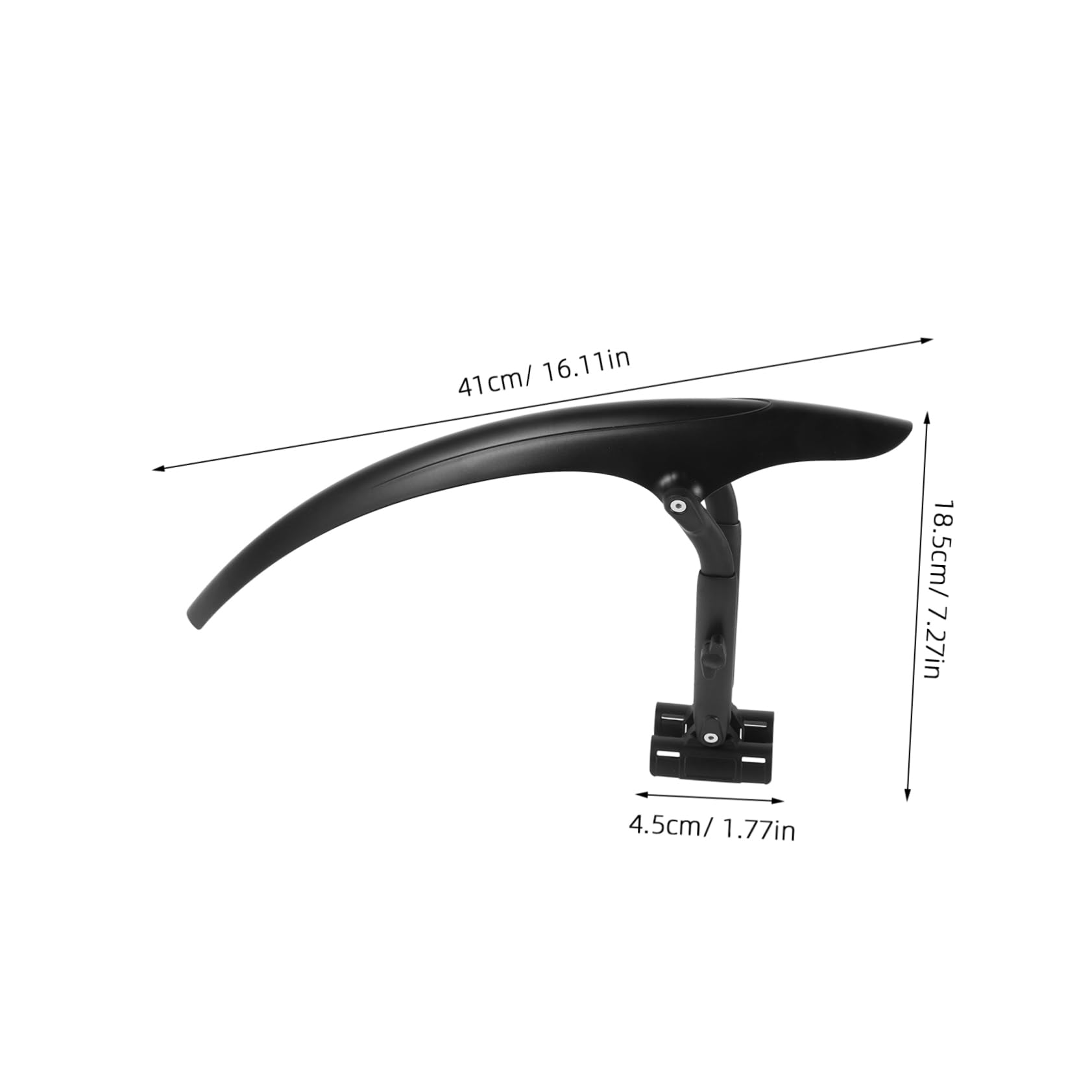 TOYANDONA 1 Juego Guardabarros Delantero para Bicicleta de y Carretera Protección Completa contra Barro Diseño de Secciones Accesorios de Bicicleta Color Negro