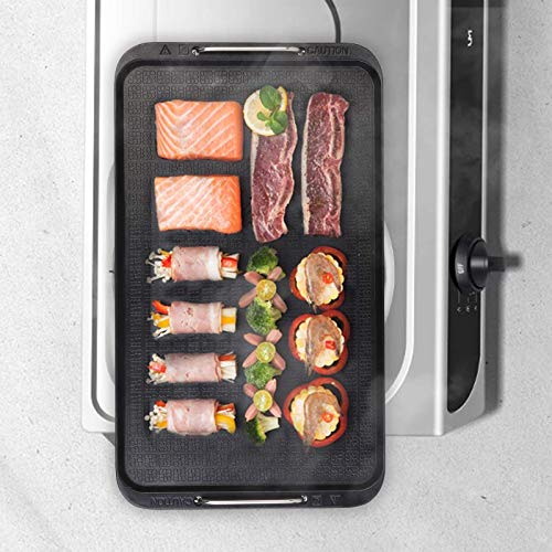 Flat Top Griddle for Stovetop, Non-Stick Griddle Grill Pan, Stove Top Grille,Aluminum Material, Dishwasher Safe, 14.96\" x 8.66\", Works with CUKOR Smokeless Grills
