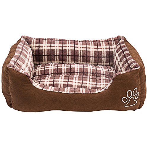 Animals Favorite New Rectangle Pet Bed with Dog Paw Print (22