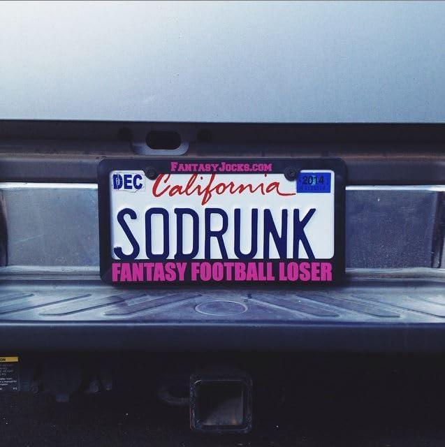 FANTASYJOCKS Fantasy Football Loser Trophy - License Plate